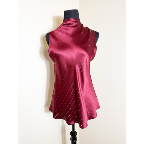 NWT NONCHALANT Label Laura satin top M - Picture 1 of 11